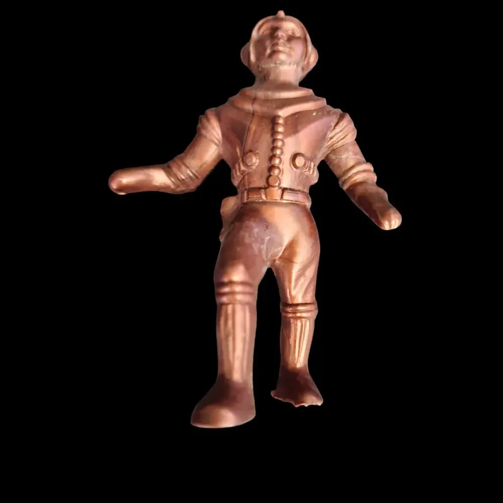 Vintage Plastic Space Men Astronaut Figures Lot of 3 Damaged Parts Toy